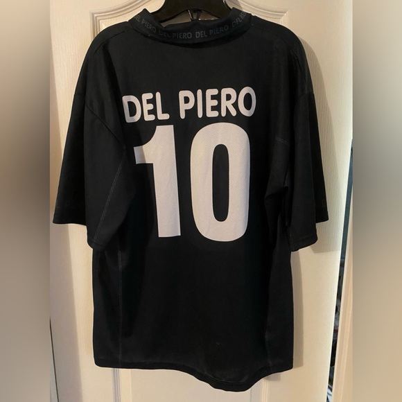 Juventus Del Piero #10 retro Jersey 2001-2002 adult XL black - Picture 4 of 4